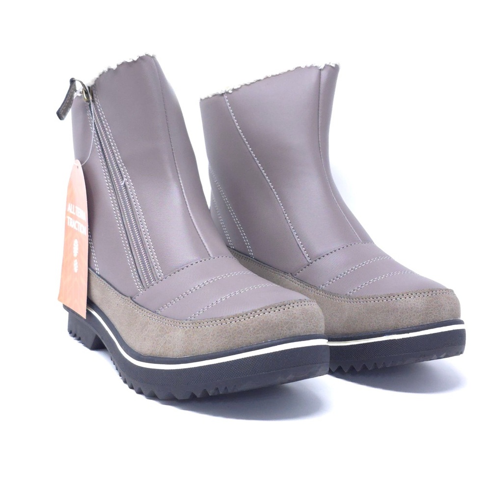 JBU by Jambu Women’s Snowbound Winter Boots Taupe Size 7 M Fleece Lined Zip - Picture 2 of 12